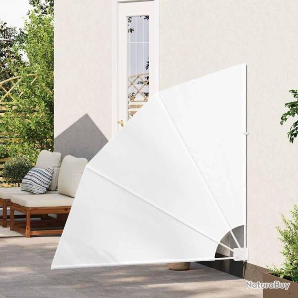 cran de confidentialit pour balcon Blanc 140 x 140 cm tissu
