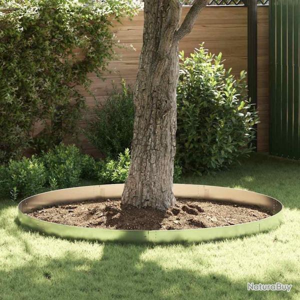 Bordures de jardin - 10 pcs de 20x100 cm en acier galvanis� flexible