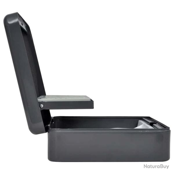 Coffre-fort portable Gris fonc� Acier Moyen Coffre-fort portable
