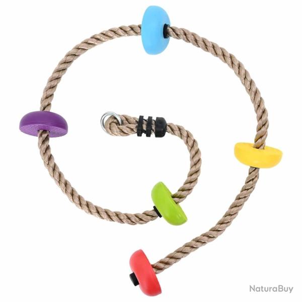 Corde d'escalade pour enfants avec plateformes de 200 cm