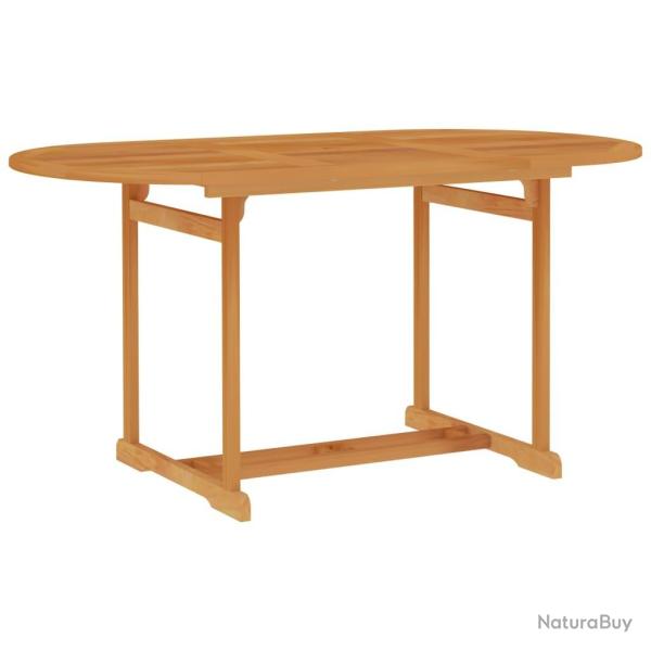 Table de jardin 150x90x75 cm Bois de teck massif