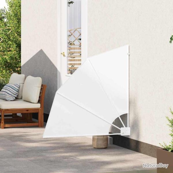 cran de confidentialit pour balcon Blanc 115 x 115 cm tissu