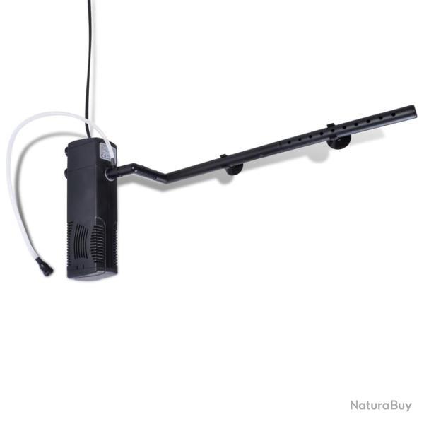 Pompe de filtration d'aquarium avec charbon actif 800 L/h