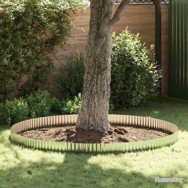 bordures de jardin 20 cm x 10 m en acier galvanis� flexible et ondul�