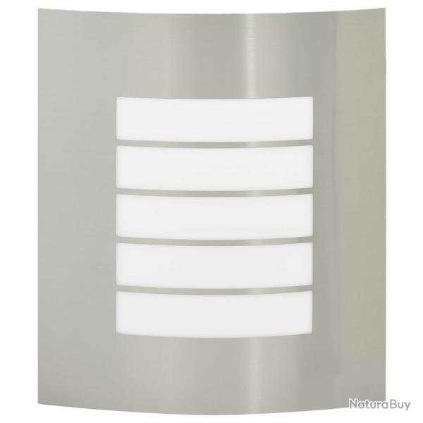 Lampe murale ext�rieure 2 pcs Argent Acier inoxydable IP44