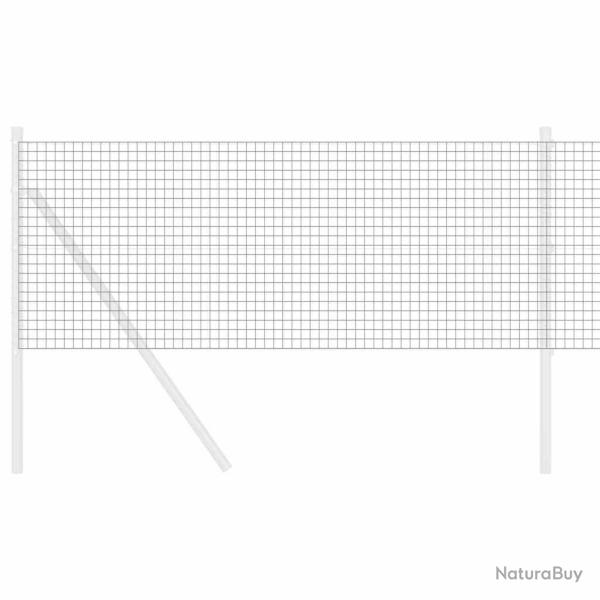Cl�ture en fer soud� grise 0,6 x 10 m en acier