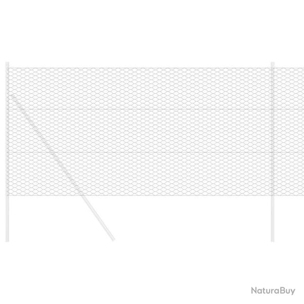 Cl�ture Hexagonale Grise Gris 1 x 10 m Acier