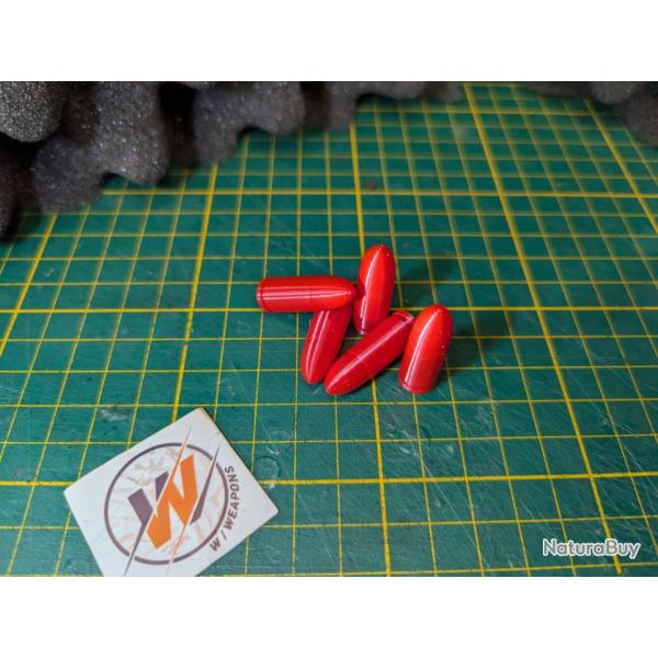 10 Cartouches Amortisseur ROUGE en 9 mm PARA Douille amortisseur  - Snap cap - Made in France