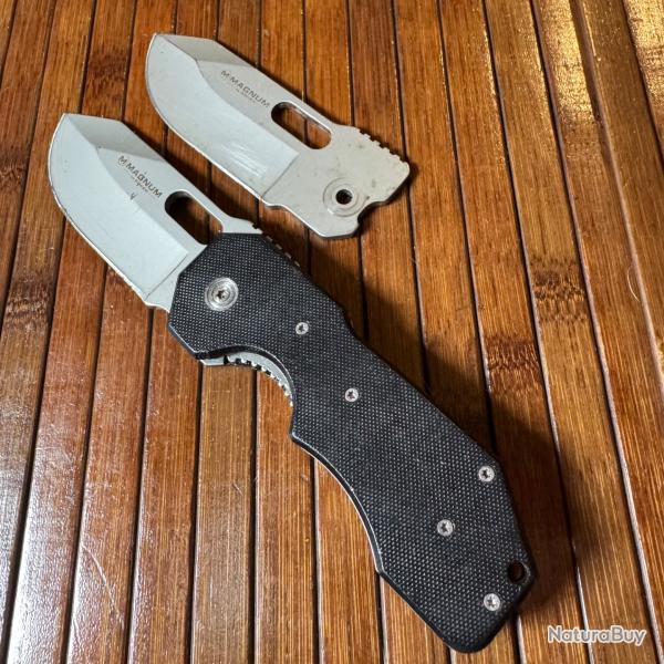 COUTEAU PLIANT MAGNUM BOKER AVEC UNE DEUXIME LAME