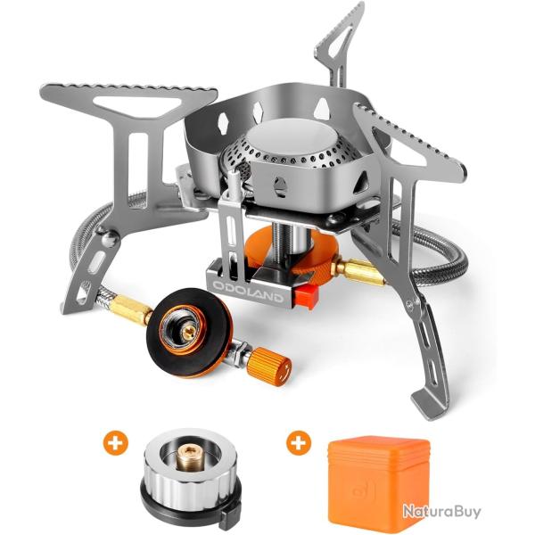 R�chaud de Camping � Gaz 3500 W, Br�leur, Po�le Ultra-L�ger Cuisini�re Ext�rieur Pliable