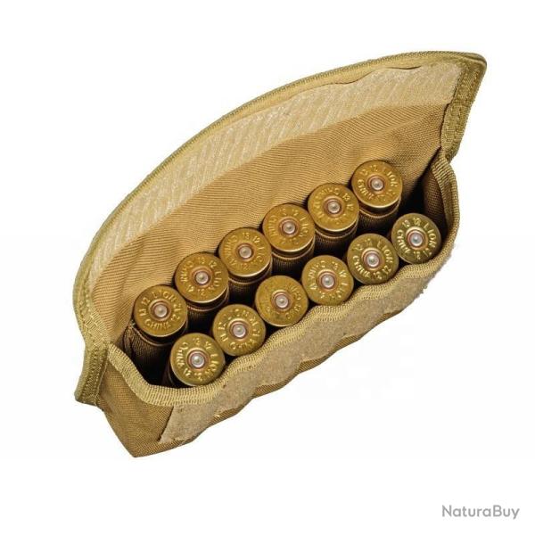 Porte-cartouches 12 emplacements pour calibre 12 - kaki - LIVRAISON GRATUITE