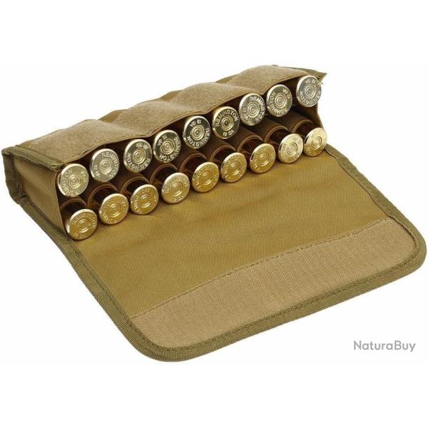 Porte-cartouches 18 emplacements pour calibre 12 - kaki - LIVRAISON GRATUITE