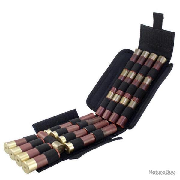 Porte-cartouches 25 emplacements calibre 12 - noir - LIVRAISON GRATUITE