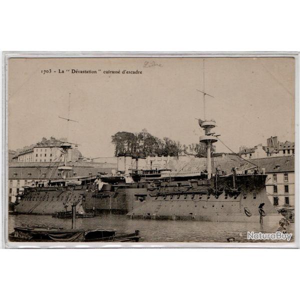 CPA - Marine de Guerre - La " D�vastation " cuirasse d'escadre  N�1107