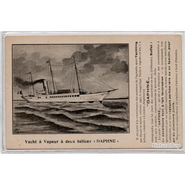 CPA - Marine - Vacht a Vapeur a deux  h�lices " DAPHN� " N�1110