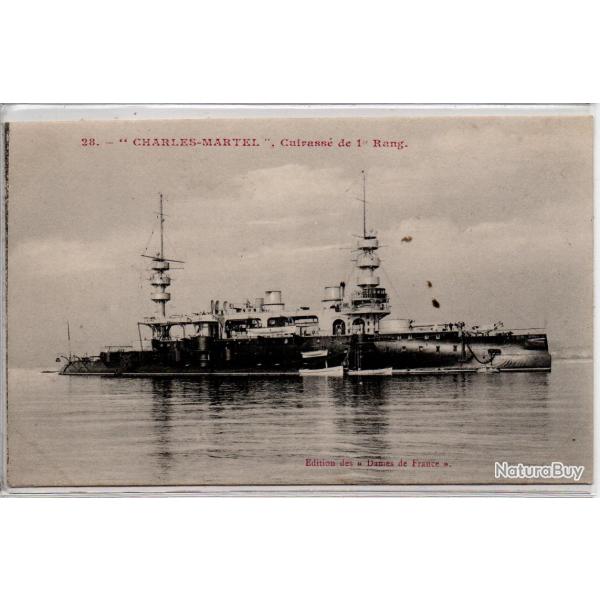 CPA - Marine de Guerre  -  " CHARLES - MARTEL  " Cuirasse de 1 e Rang  N�1111