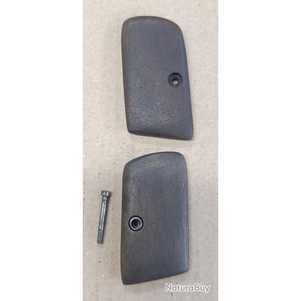 plaquettes + vis  petit pistolet 6.35mm style browning, unique... (2178)