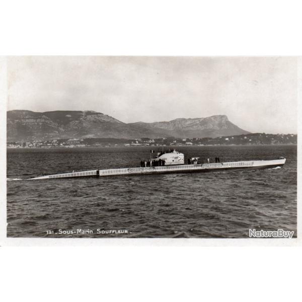 CPA - Marine de Guerre  - Sous - Marin    " SOUFFLEUR "N�1117