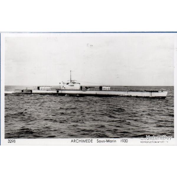 CPA - Marine de Guerre - " ARCHIMEDE " Sous - Marin 1930 N�1120
