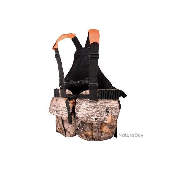 Gilet harnais multipoches enfant camouflage bois SOMLYS