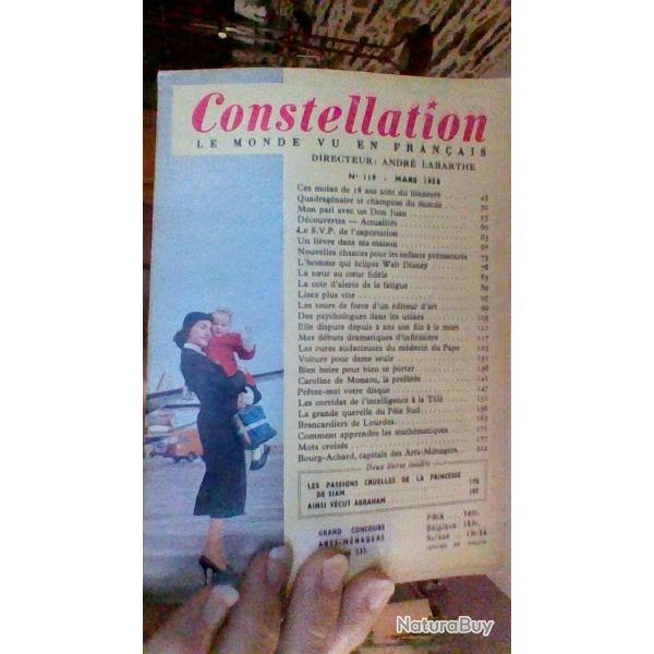 Constellation - Le monde vu en France numero 119 Mars 1958 -