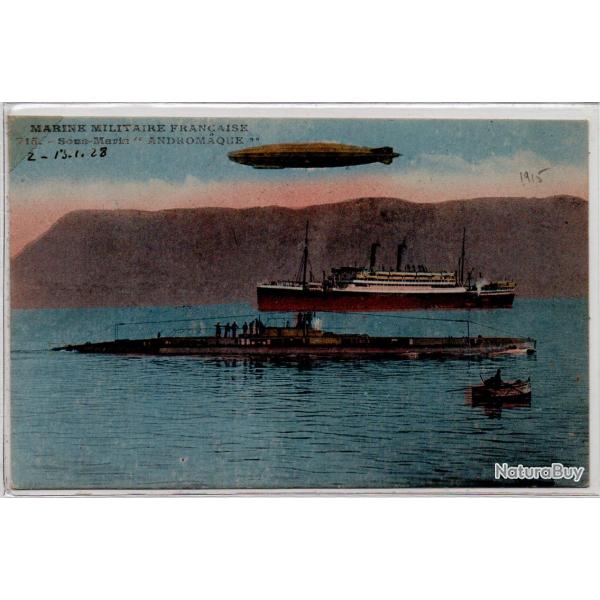 CPA - Marine de Guerre - Le Sous-Marin " ANDROMAQUE " N�1125