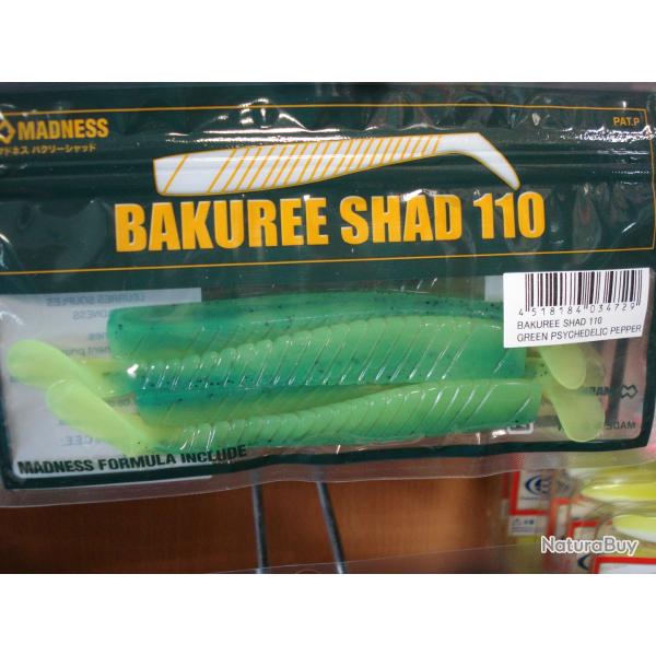 EXCLU !! MADNESS BAKUREE SHAD 110 - GREEN PSYCHEDELIC PEPPER