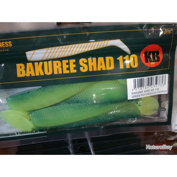 EXCLU !! MADNESS BAKUREE SHAD KB 110 - GREEN PSYCHEDELIC PEPPER