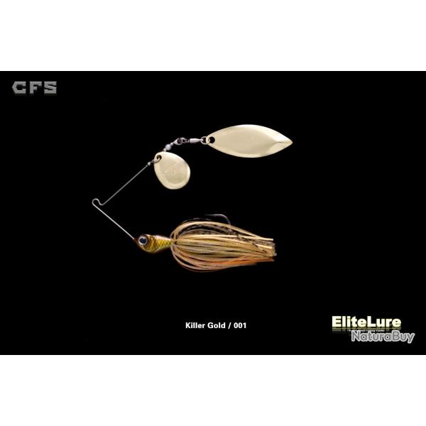 Spinnerbait Elitelure CFS Colorado Willow 10g 10g 01 - Killer gold