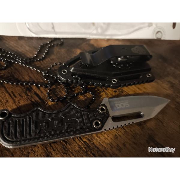 Couteau fixe de cou de marque SOG