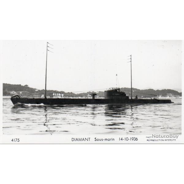 CPA - Marine de Guerre - " DIAMANT  "  Sous-Marin 14-10-1936 N�1126