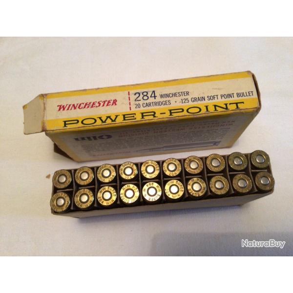 Bote de 20 balles WINCHESTER 284 power- point 125 GR