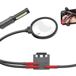 Station main libre Real Avid Loupe / Lampe / Porte t&eacute;l&eacute;phone, Station main libre Real Avid