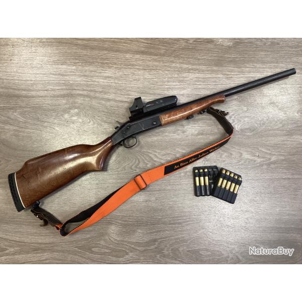 Harrington & Richardson SB2 ultra cal. 35 whelen et bushnell holo sight