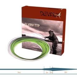 SOIE DEVAUX FLYRIV TTP BLANC-VERT FLUO FLOTTANTE 6F