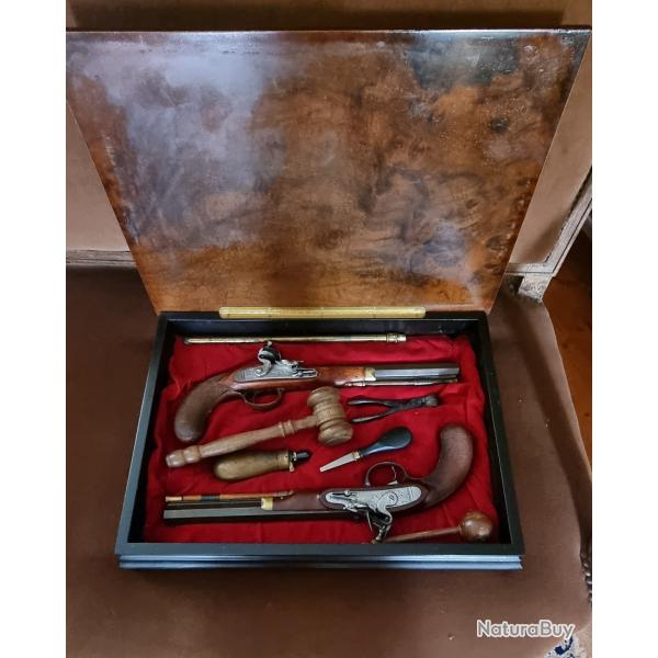 COFFRET PISTOLETS W.MOORE & H PATRICK - LONDON PAR PAOLO BONDINI