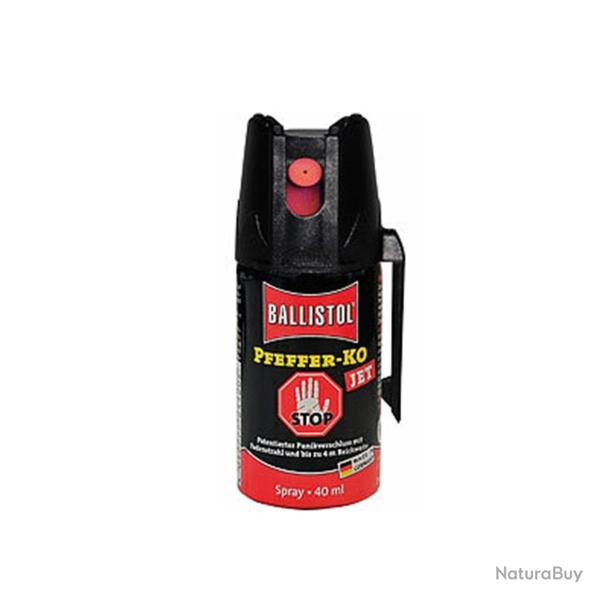 Ballistol Spray au poivre : Pepper-KO Jet Defense Spray jet 50 ml