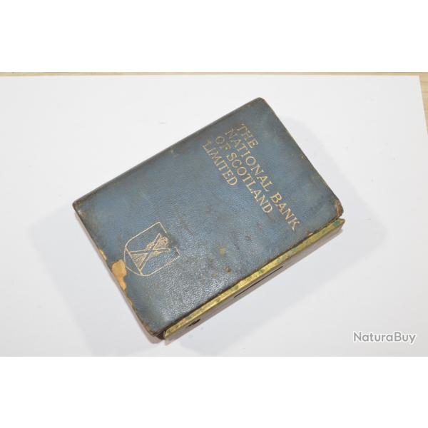 Ancienne Tirelire Livre Anglais BOX National BANK Vintage  restaurer Scotland Money (24)