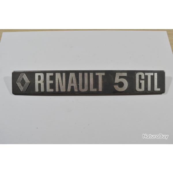 Logo monogramme pour V�hicule Voiture Logo / Sigle Hayon Voiture Ancienne Renault 5 GTL (24)
