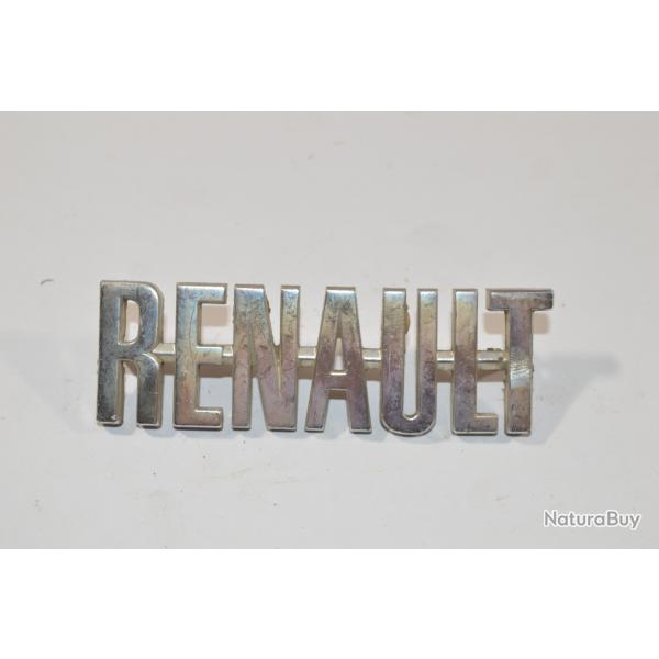 Insigne / Logo de v�hicule Ancien Voiture Renault Fran�ais  Monogramme 9 cm (24)