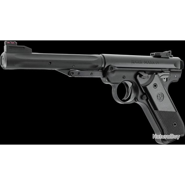 Pistolet Ruger MARK IV NOIR cal.4,5mm synthetique 3j