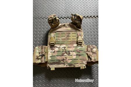 Poche Porte-plaque IDOGEAR MK3 – Tactique Camo, Nylon, Compartiments Multiples