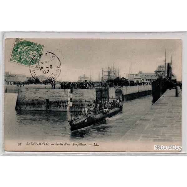 CPA - Marine de Guerre - Sortie d'un Torpilleur  N�1130