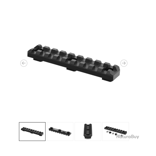 Rail aluminium CLAWGEAR M-LOK 9 Slots