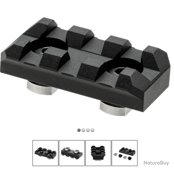 Rail aluminium CLAWGEAR M-LOK 3 Slots