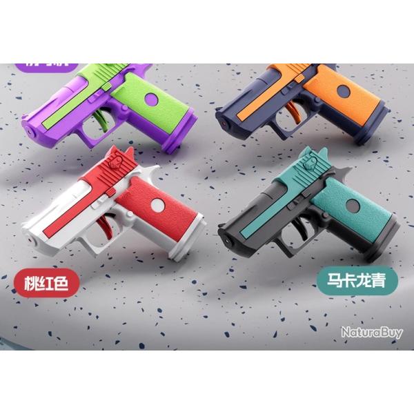 Mini pistolet � eau m�canique � tir continu desert eagle petit pistolet d'�t� noir et blanc