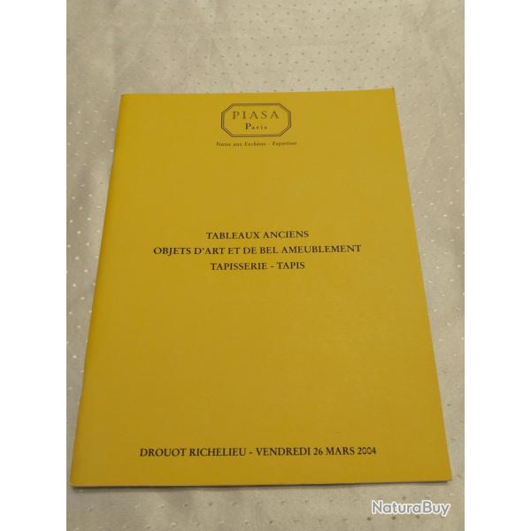 Catalogue salle des ventes Piasa Paris 26 mars 2004