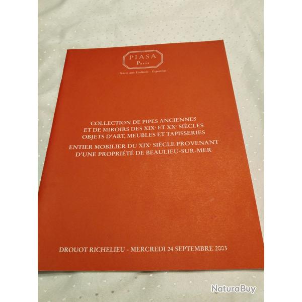 Catalogue salle des ventes Piasa Paris du 24 septembre 2003