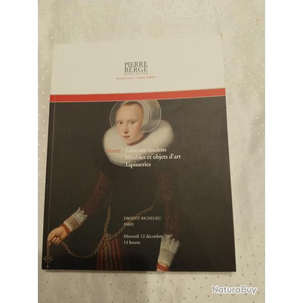 Catalogue ventes au enchres pierre Berg et associs dcembre 2007