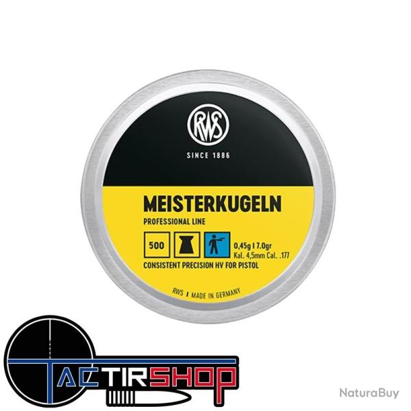 500 Plombs RWS Meisterkugeln 0,45 g  4,50 mm
